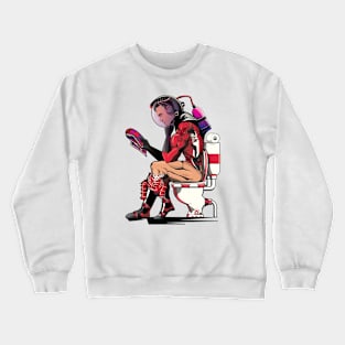 Space Force on the Toilet Crewneck Sweatshirt